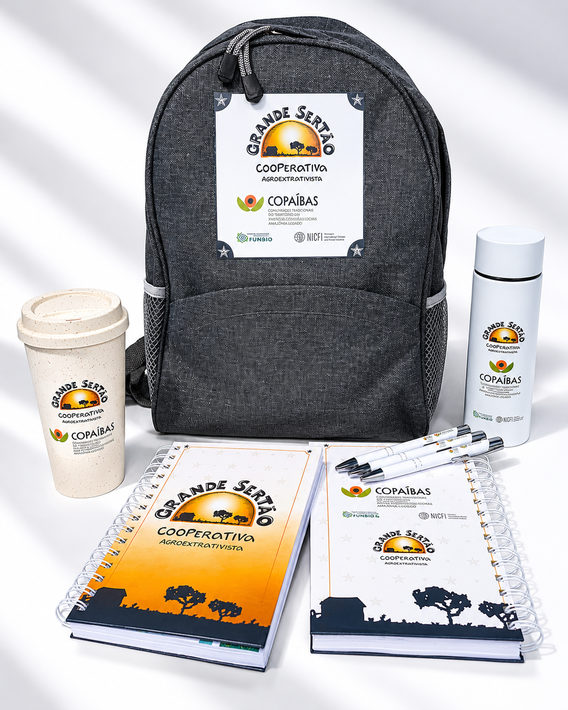 Kit boas-vindas com brindes personalizados para empresas