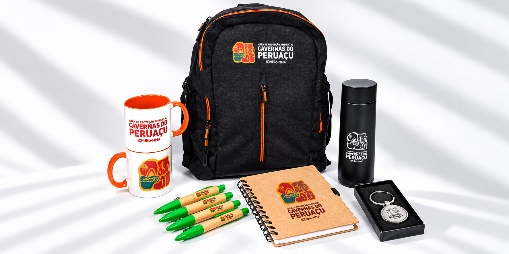 Kit corporativo personalizado Caverna do Peruaçu
