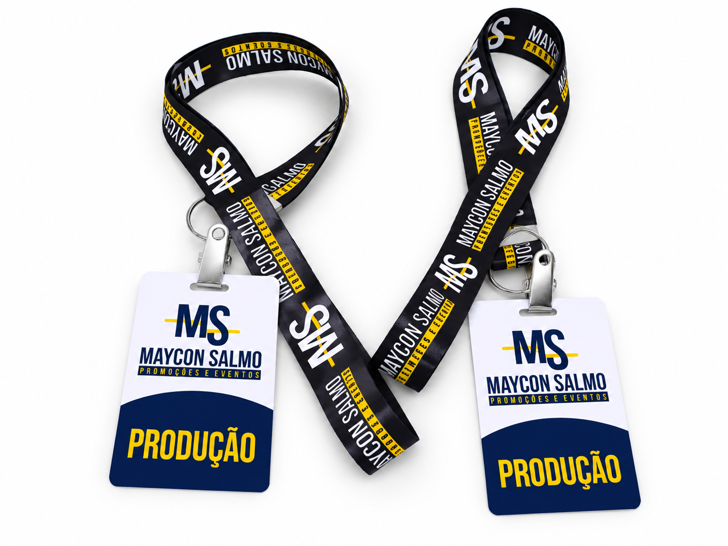 Crachá PVC personalizado para identificação em empresas