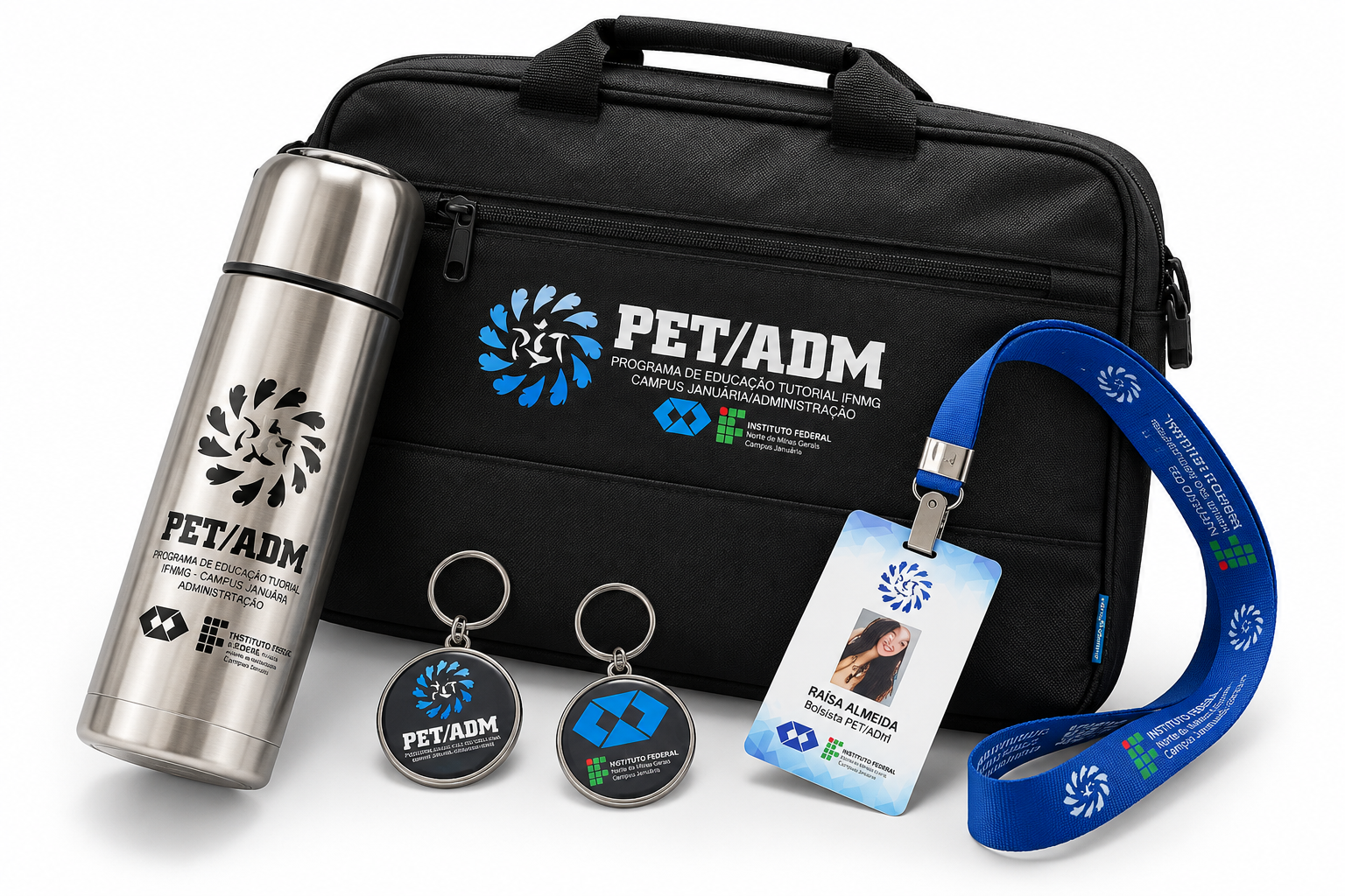 Kit de boas-vindas personalizado para empresas com brindes corporativos