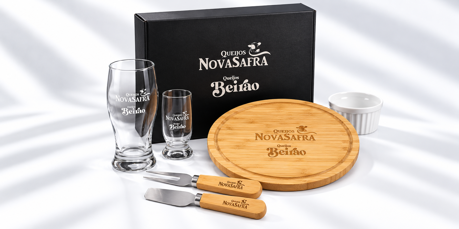 Kit queijo personalizado Nova Safra para presente corporativo