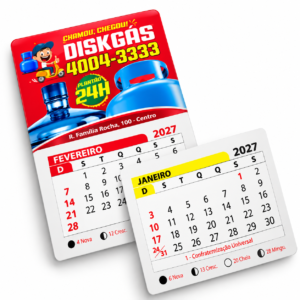 Calendário de Imã personalizado