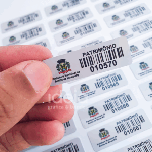 Etiquetas Patrimoniais Personalizada