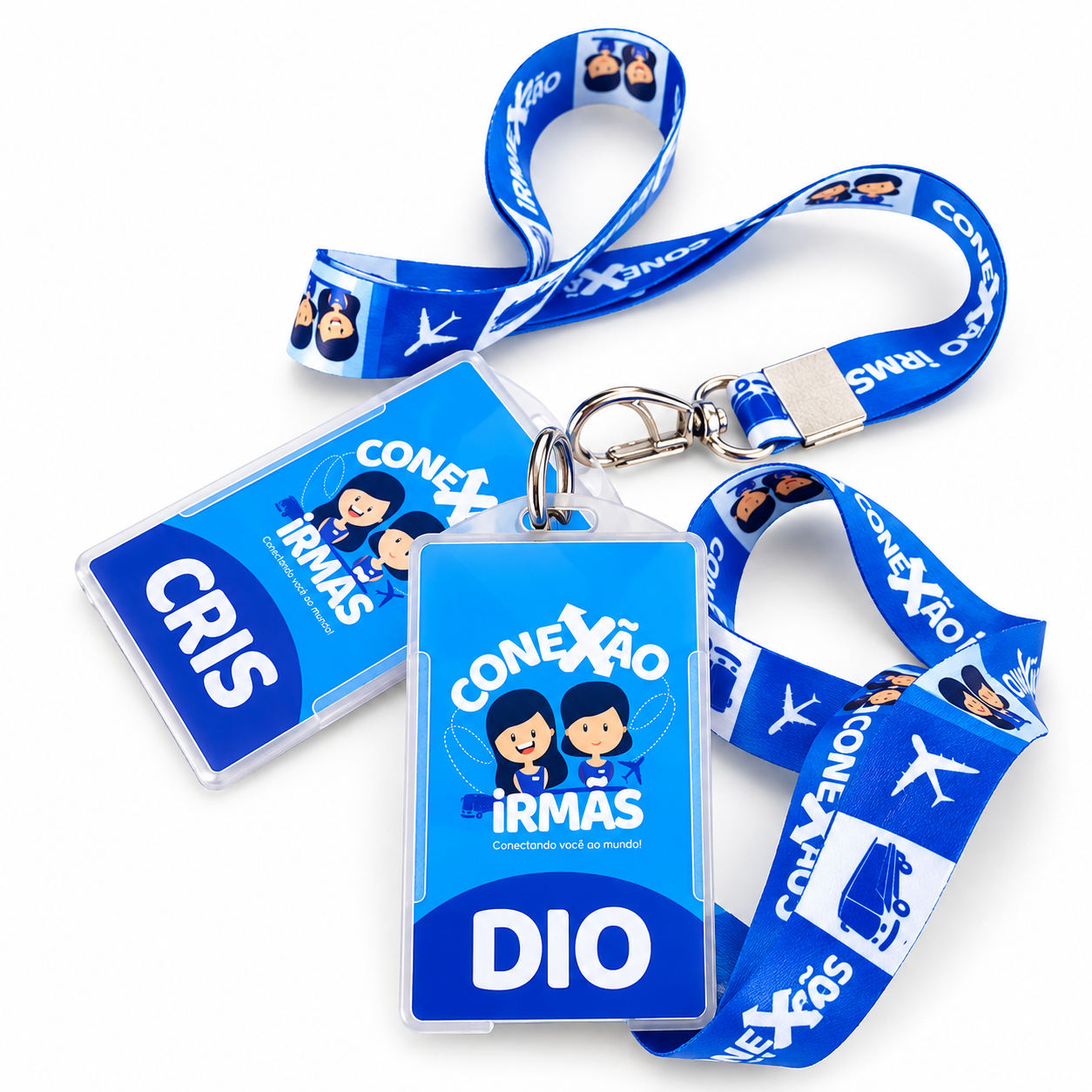 Crachás personalizados Conexão Firmas para identificação de colaboradores