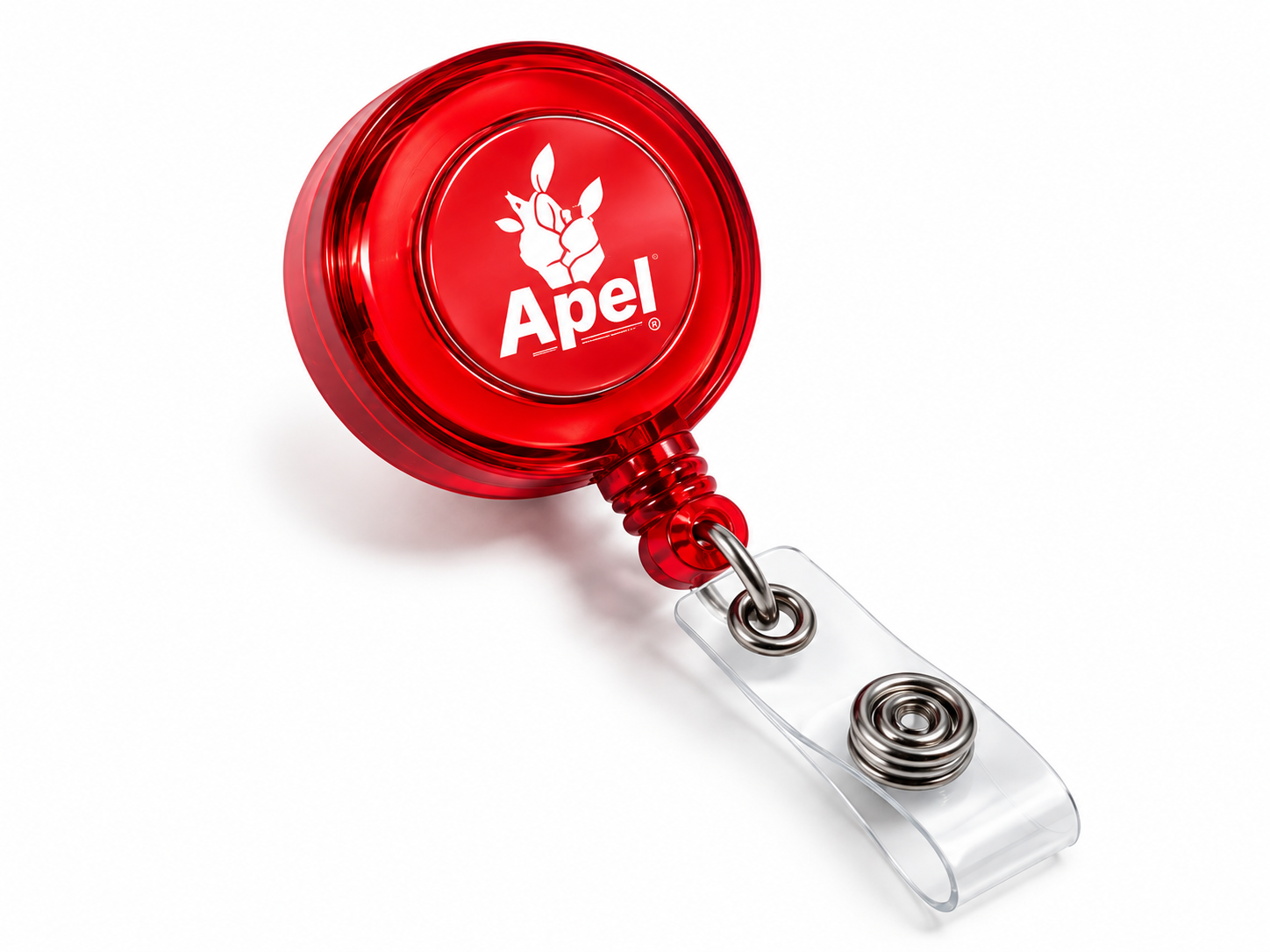 Porta-crachá retrátil personalizado roller clip para empresas